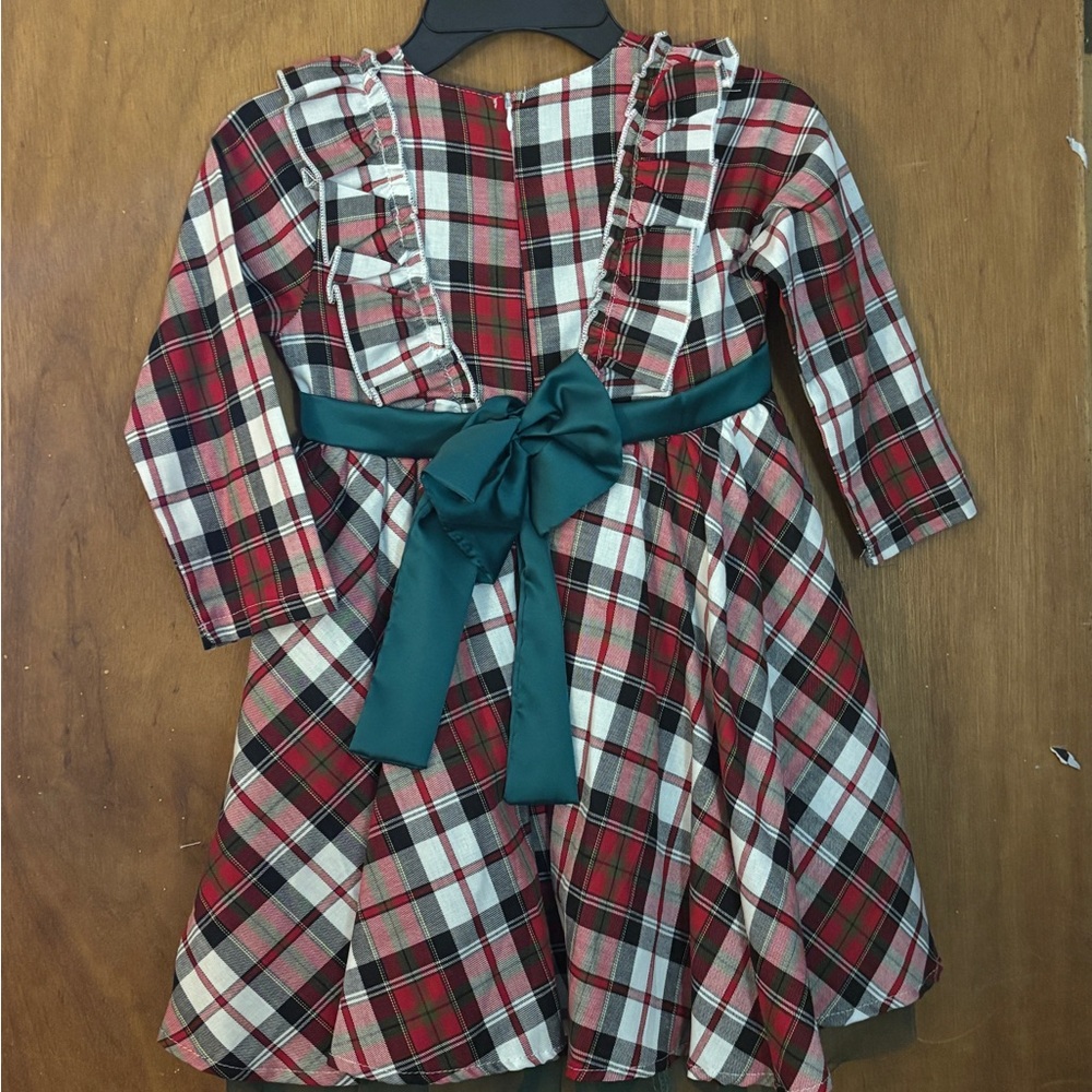 Plaid Ruffle Dress - Picture 2 of 2